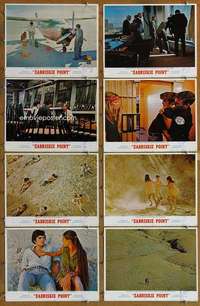p482 ZABRISKIE POINT 8 movie lobby cards '70 Michelangelo Antonioni