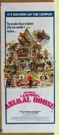w356 ANIMAL HOUSE Australian daybill movie poster '78 John Belushi, Landis