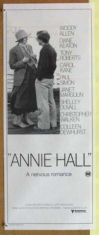 w357 ANNIE HALL Australian daybill movie poster '77 Woody Allen, Keaton