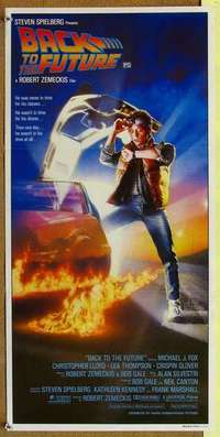 w369 BACK TO THE FUTURE Australian daybill movie poster '85 Michael J. Fox
