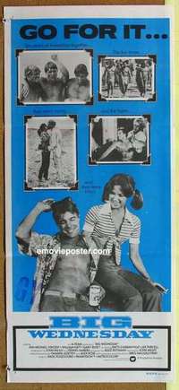 w387 BIG WEDNESDAY Australian daybill movie poster '78 classic surfing!