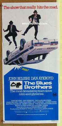 w396 BLUES BROTHERS Australian daybill movie poster '80 Belushi, Aykroyd
