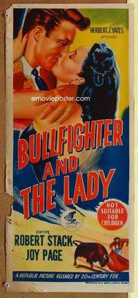 w408 BULLFIGHTER & THE LADY Australian daybill movie poster '51 Boetticher