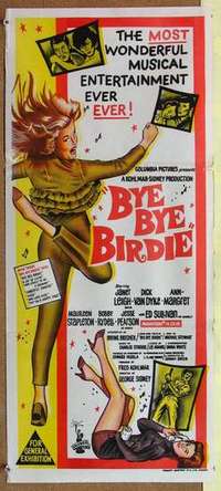w414 BYE BYE BIRDIE Australian daybill movie poster '63 Ann-Margret, Leigh