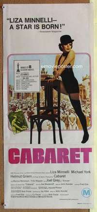 w415 CABARET Australian daybill movie poster '72 Liza Minnelli, Bob Fosse