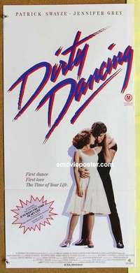 w474 DIRTY DANCING Australian daybill movie poster '87 Grey, Patrick Swayze