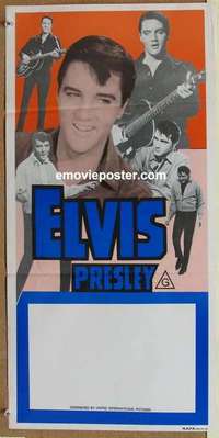 w487 ELVIS PRESLEY STOCK Australian daybill movie poster 1980s six images!
