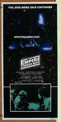 w488 EMPIRE STRIKES BACK Australian daybill movie poster '80 George Lucas