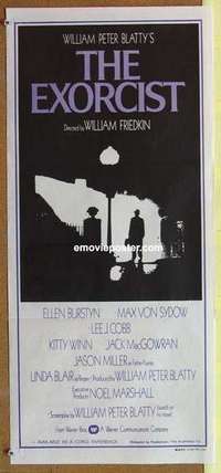 w495 EXORCIST Australian daybill movie poster '74 Friedkin, Max Von Sydow