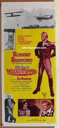 w556 GREAT WALDO PEPPER Australian daybill movie poster '75 Robert Redford