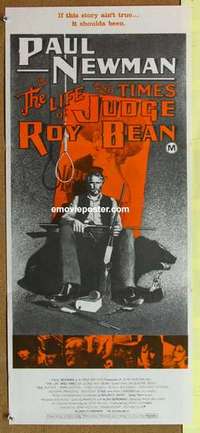 w654 LIFE & TIMES OF JUDGE ROY BEAN Australian daybill movie poster '72