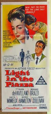 w656 LIGHT IN THE PIAZZA Australian daybill movie poster '61 De Havilland