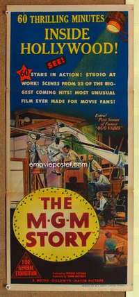 w687 M-G-M STORY Australian daybill movie poster '51 MGM studio biography!