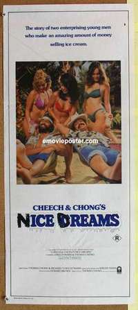 w437 CHEECH & CHONG'S NICE DREAMS Australian daybill movie poster '81 drugs!