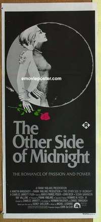 w745 OTHER SIDE OF MIDNIGHT Australian daybill movie poster '77 Pisier