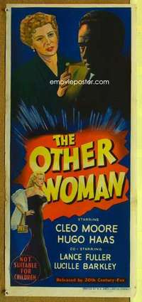 w747 OTHER WOMAN Australian daybill movie poster '54 Hugo Haas, Cleo Moore