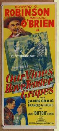 w748 OUR VINES HAVE TENDER GRAPES Australian daybill movie poster '45
