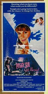 w765 PEGGY SUE GOT MARRIED Australian daybill movie poster '86 Turner