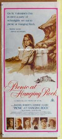 w773 PICNIC AT HANGING ROCK Australian daybill movie poster '79 Peter Weir