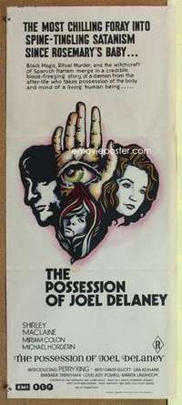 w783 POSSESSION OF JOEL DELANEY Australian daybill movie poster '72 voodoo!