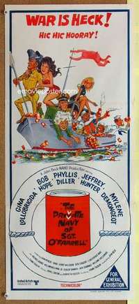 w787 PRIVATE NAVY OF SGT O'FARRELL Australian daybill movie poster '68 Hope