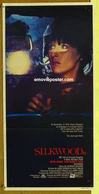 w853 SILKWOOD Australian daybill movie poster '83 Meryl Streep, Cher