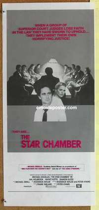 w877 STAR CHAMBER Australian daybill movie poster '83 judge Michael Douglas!
