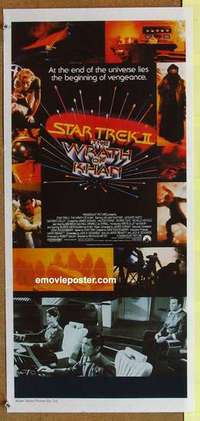 w879 STAR TREK 2 Australian daybill movie poster '82 Leonard Nimoy, Shatner