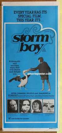 w894 STORM BOY Australian daybill movie poster '76 Henri Safran