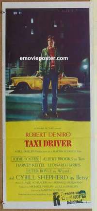 w919 TAXI DRIVER Australian daybill movie poster '76 De Niro, Scorsese