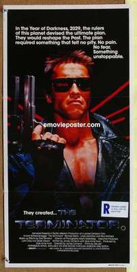 w925 TERMINATOR Australian daybill movie poster '84 Schwarzenegger classic!