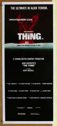 w933 THING #1 Australian daybill movie poster '82 John Carpenter, Russell