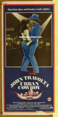 w978 URBAN COWBOY Australian daybill movie poster '80 John Travolta, Winger