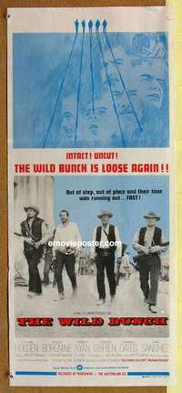y004 WILD BUNCH Australian daybill movie poster R70s Sam Peckinpah classic!