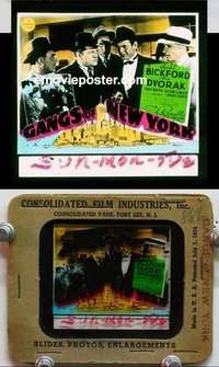 w026 GANGS OF NEW YORK magic lantern movie glass slide '38 Bickford