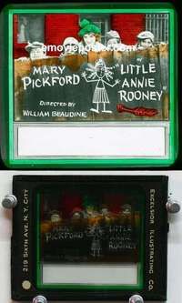 w035 LITTLE ANNIE ROONEY magic lantern movie glass slide '25 Mary Pickford