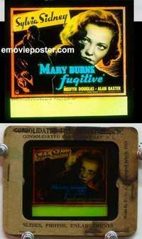 w042 MARY BURNS FUGITIVE magic lantern movie glass slide '35 Sylvia Sidney