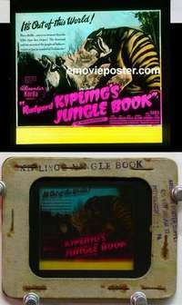 w032 JUNGLE BOOK magic lantern movie glass slide '42 Sabu, Rudyard Kipling