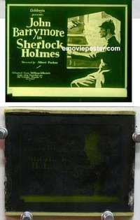 w061 SHERLOCK HOLMES magic lantern movie glass slide '22 John Barrymore