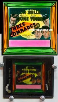 w105 THREE COMRADES magic lantern movie glass slide '38 Margaret Sullavan