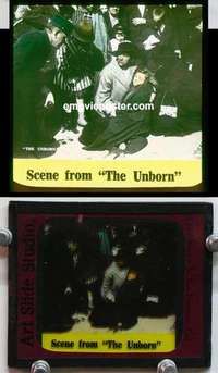 w173 UNBORN magic lantern movie glass slide '16 Gertrude Bondhill