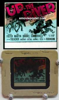 w184 UP THE RIVER magic lantern movie glass slide '38 Preston Foster