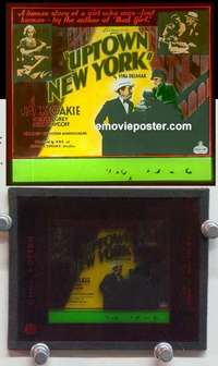 w185 UPTOWN NEW YORK magic lantern movie glass slide '32 sexy bad girl!