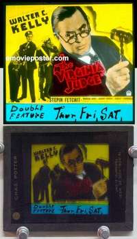 w199 VIRGINIA JUDGE magic lantern movie glass slide '35 Walter C. Kelly