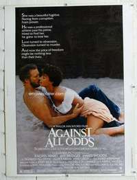 a225 AGAINST ALL ODDS Thirty By Forty movie poster '84 Jeff Bridges, Ward