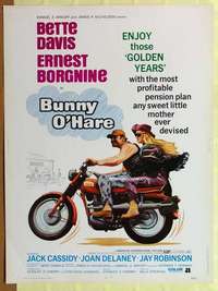 a240 BUNNY O'HARE Thirty By Forty movie poster '71 Bette Davis, Ernest Borgnine