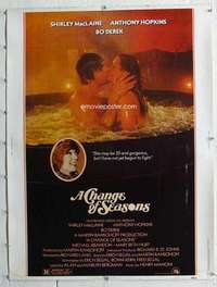 a241 CHANGE OF SEASONS Thirty By Forty movie poster '80 Bo Derek, Hopkins