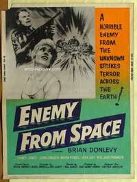 a250 ENEMY FROM SPACE Thirty By Forty movie poster '57 Brian Donlevy, James