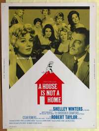 a264 HOUSE IS NOT A HOME #2 Thirty By Forty movie poster '64 Shelley Winters