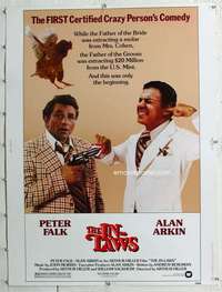 a267 IN-LAWS Thirty By Forty movie poster '79 Peter Falk, Alan Arkin